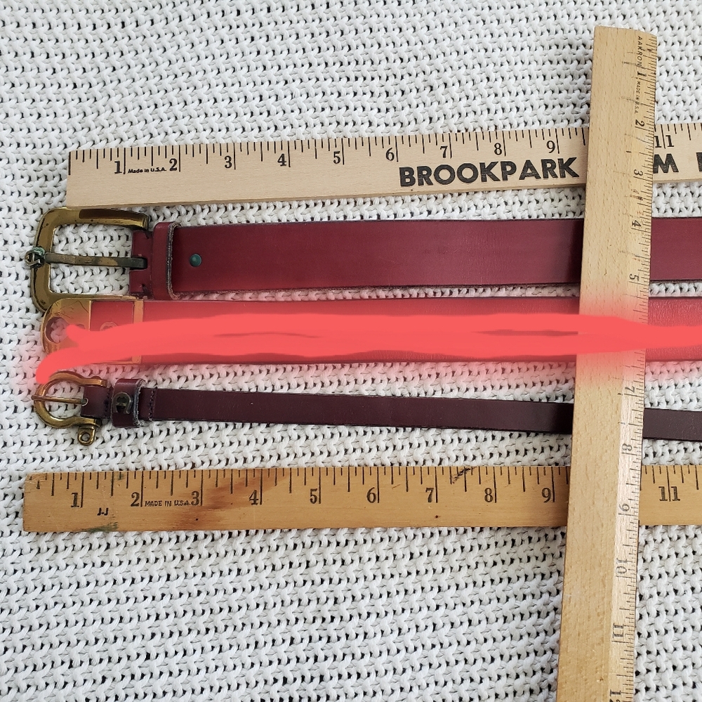 Two  80's Vintage Etienne Aigner Signature Burgundy